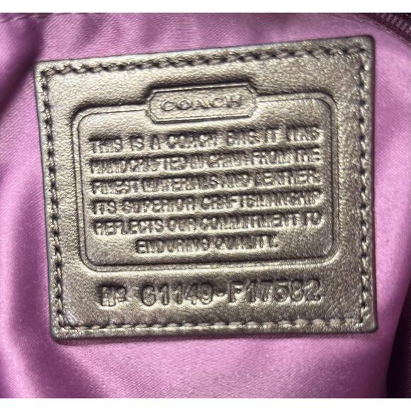 Y2K Coach F17582 Alexandra Snap Head Print Convertible Bag & Wristlet - Picture 13 of 14